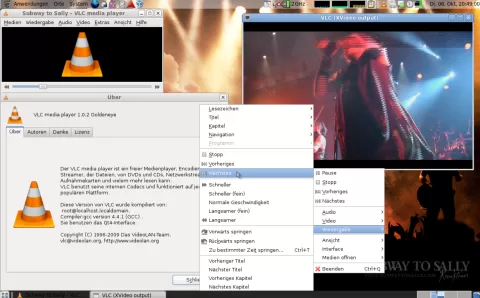 VLC Media Player 64-bit 3.0.21 on Windows, screenshot 1 of 3