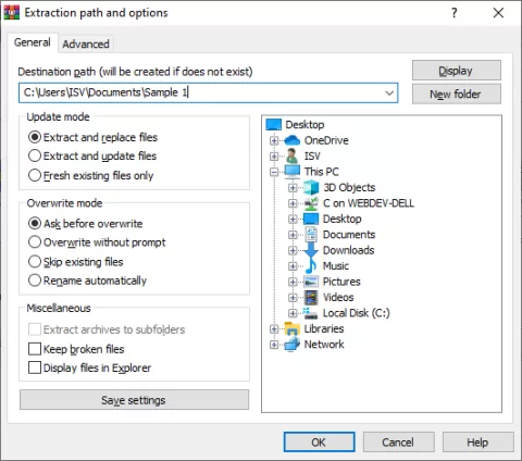 WinRAR 64-bit 7.23 on Windows, screenshot 1 of 1